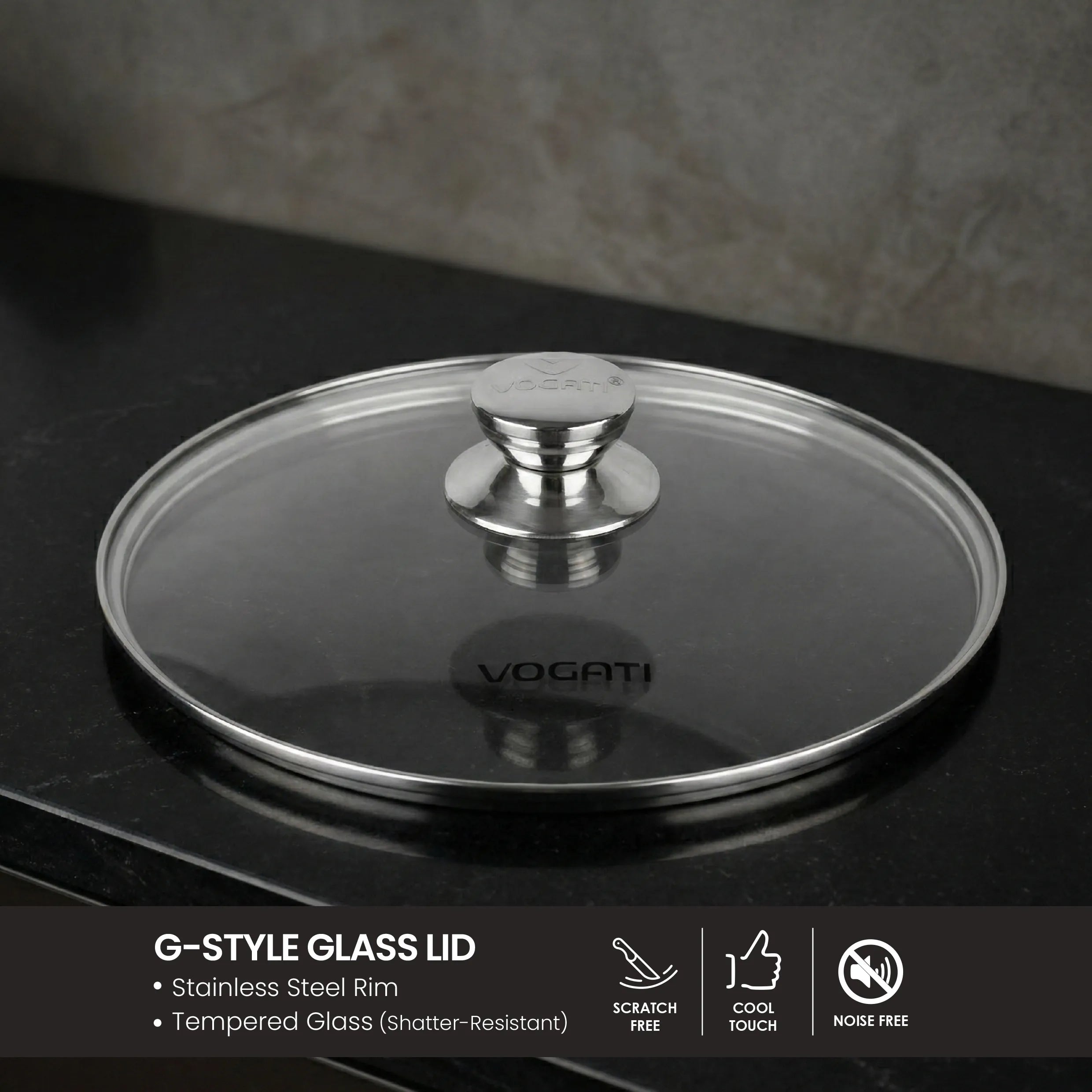 VOGATI Classic Series Non-Stick Shallow Casserole (Titanium Granite Coating) CW-SP-SH