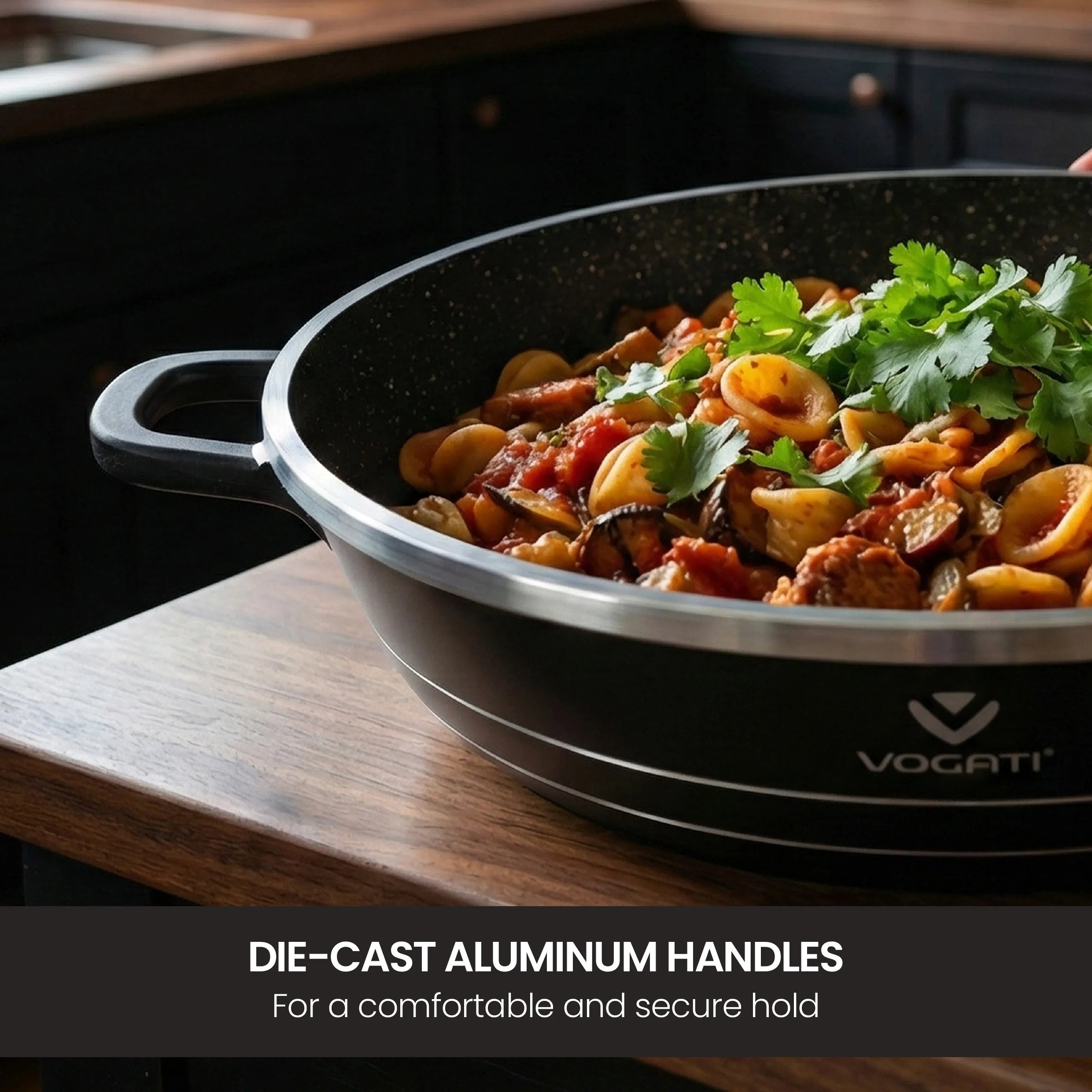 VOGATI Classic Series Non-Stick Shallow Casserole (Titanium Granite Coating) CW-SP-SH
