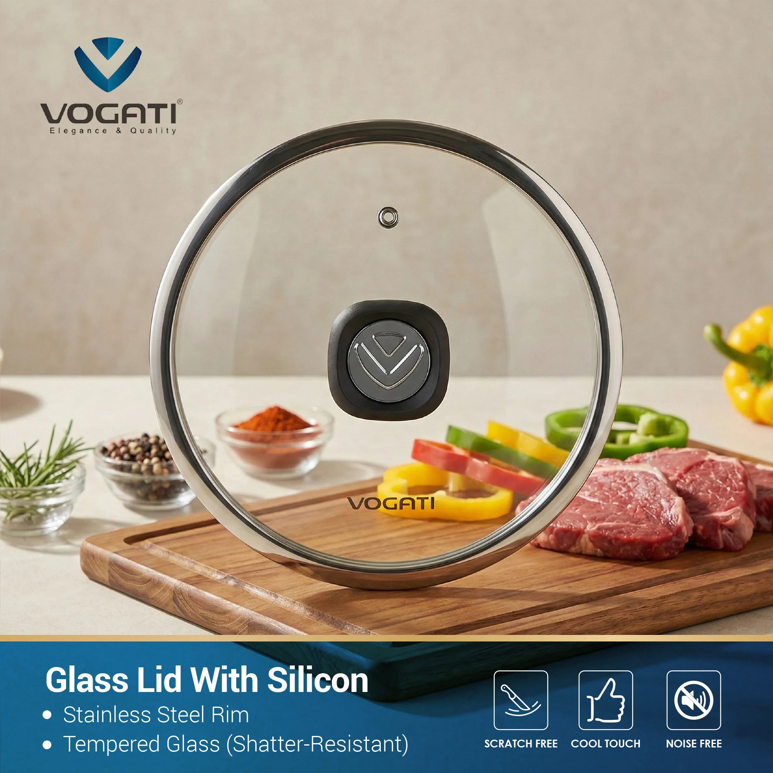 VOGATI MONACO SERIES 12PCS TITANIUM GRANITE COATING NON STICK INDUCTION COOKWARE SET - INCLUDING 20/24/28/32CM CASSEROLE + 24CM FRY PAN WITH LID AND 28CM SHALLOW CASSEROLE (100% PFOA FREE) (CW-SRP12)