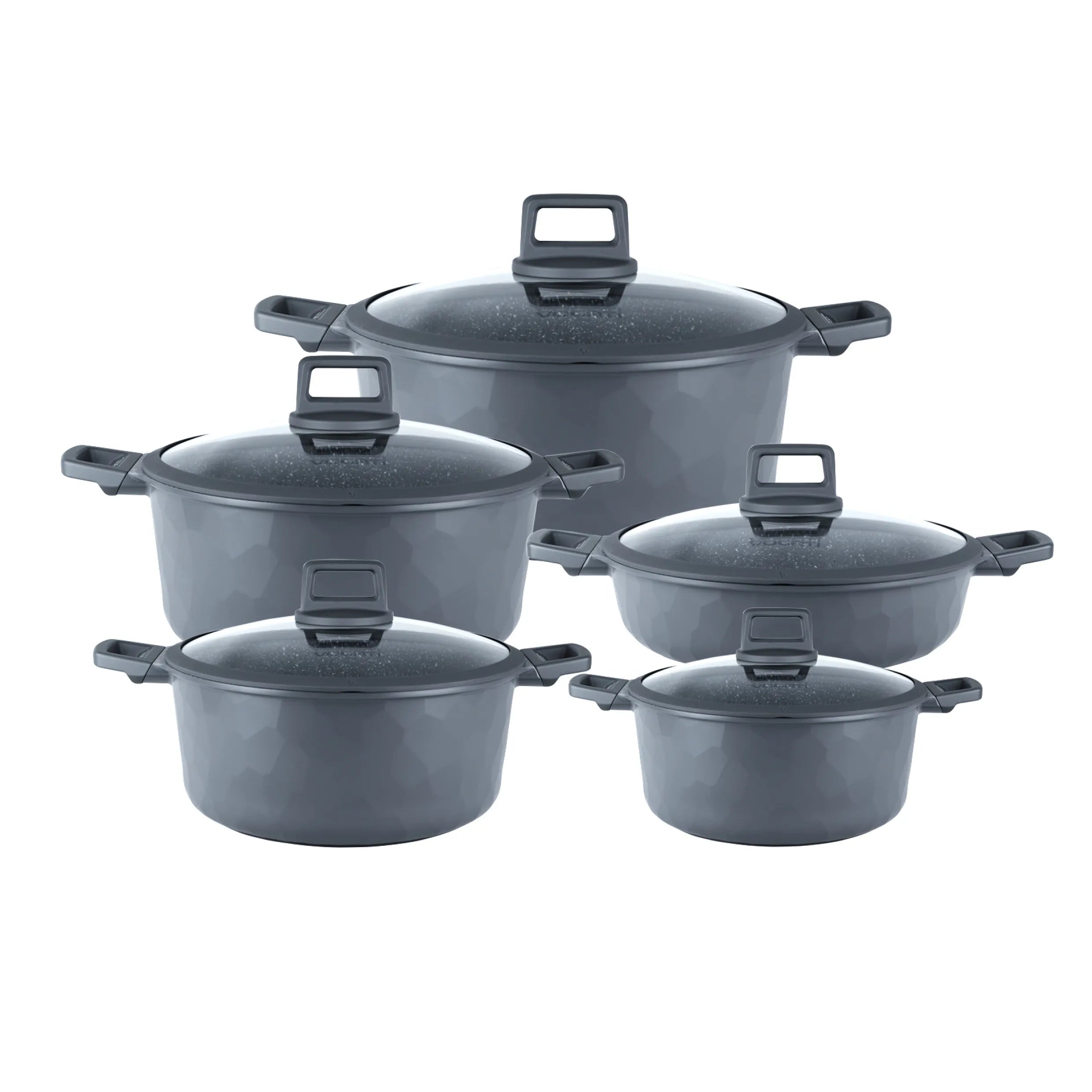 VOGATI Milan Series 10 PCS Non-Stick Induction Cookware Set - CW-STN10