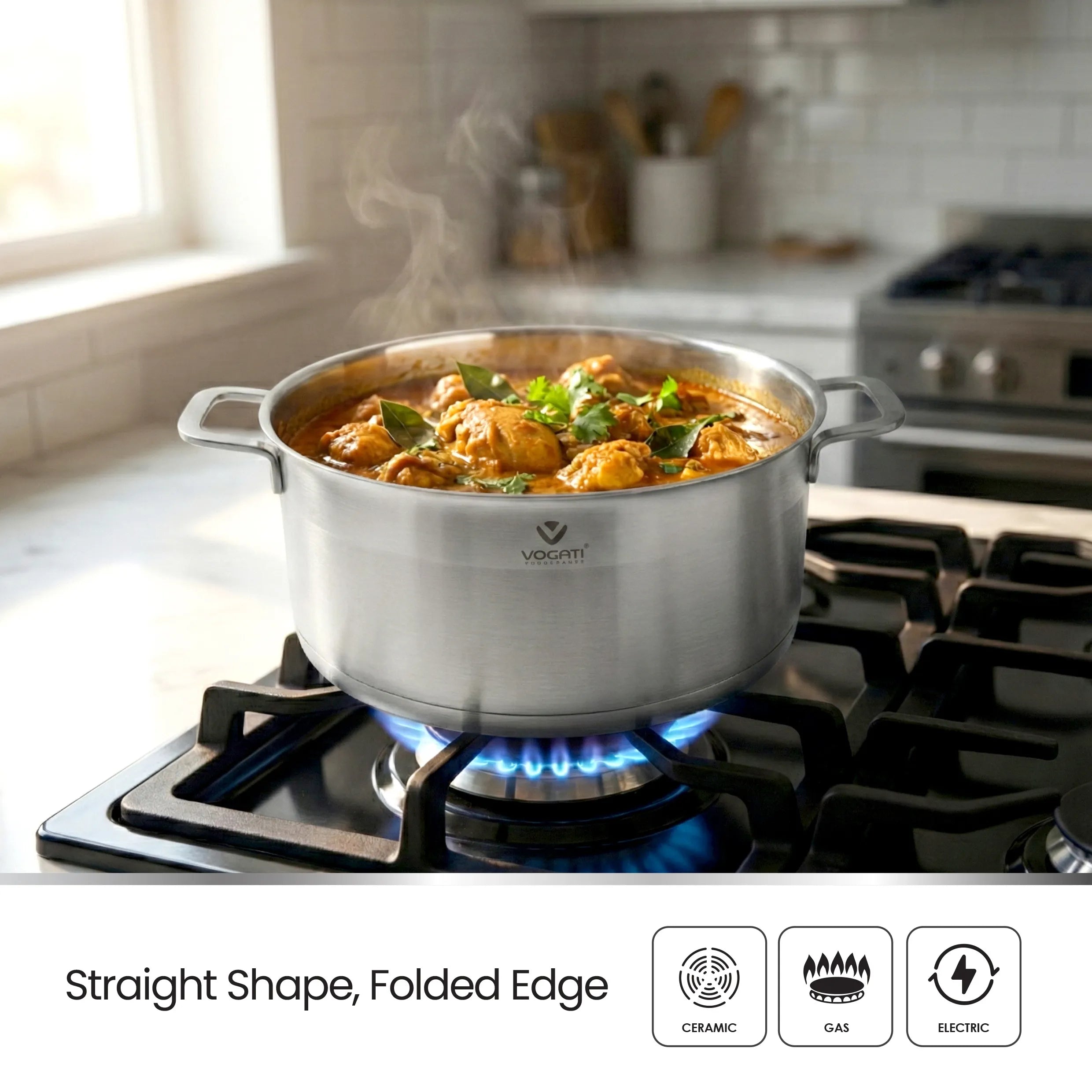 Vogati 10-Piece Stainless Steel Cookware Set CW-STS