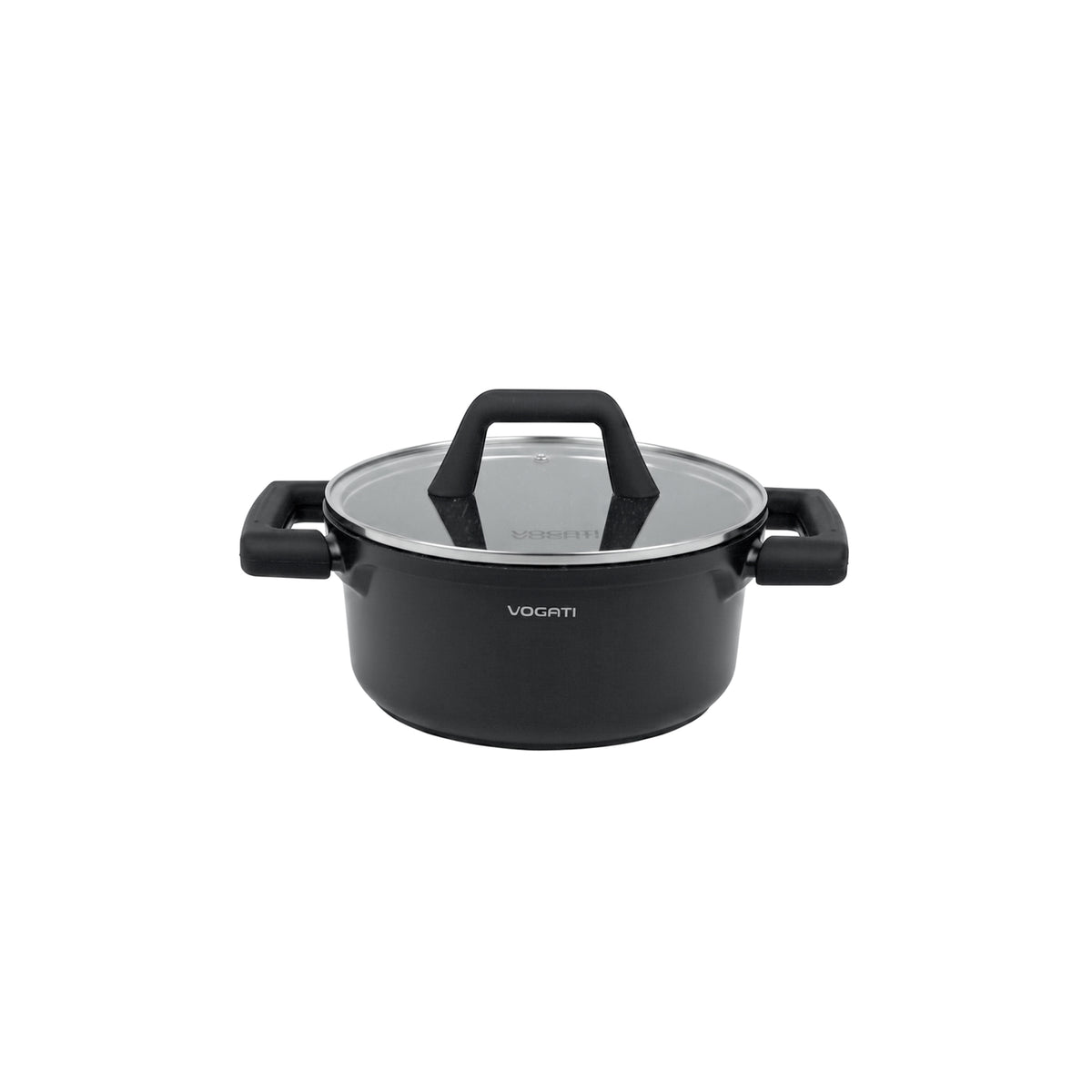 VOGATI FLORENCE CASSEROLE TITANIUM GRANITE COATING NON STICK INDUCTION - INCLUDING GLASS LID ( 100% PFOA FREE )