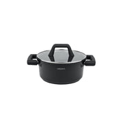 VOGATI FLORENCE CASSEROLE TITANIUM GRANITE COATING NON STICK INDUCTION - INCLUDING GLASS LID ( 100% PFOA FREE )