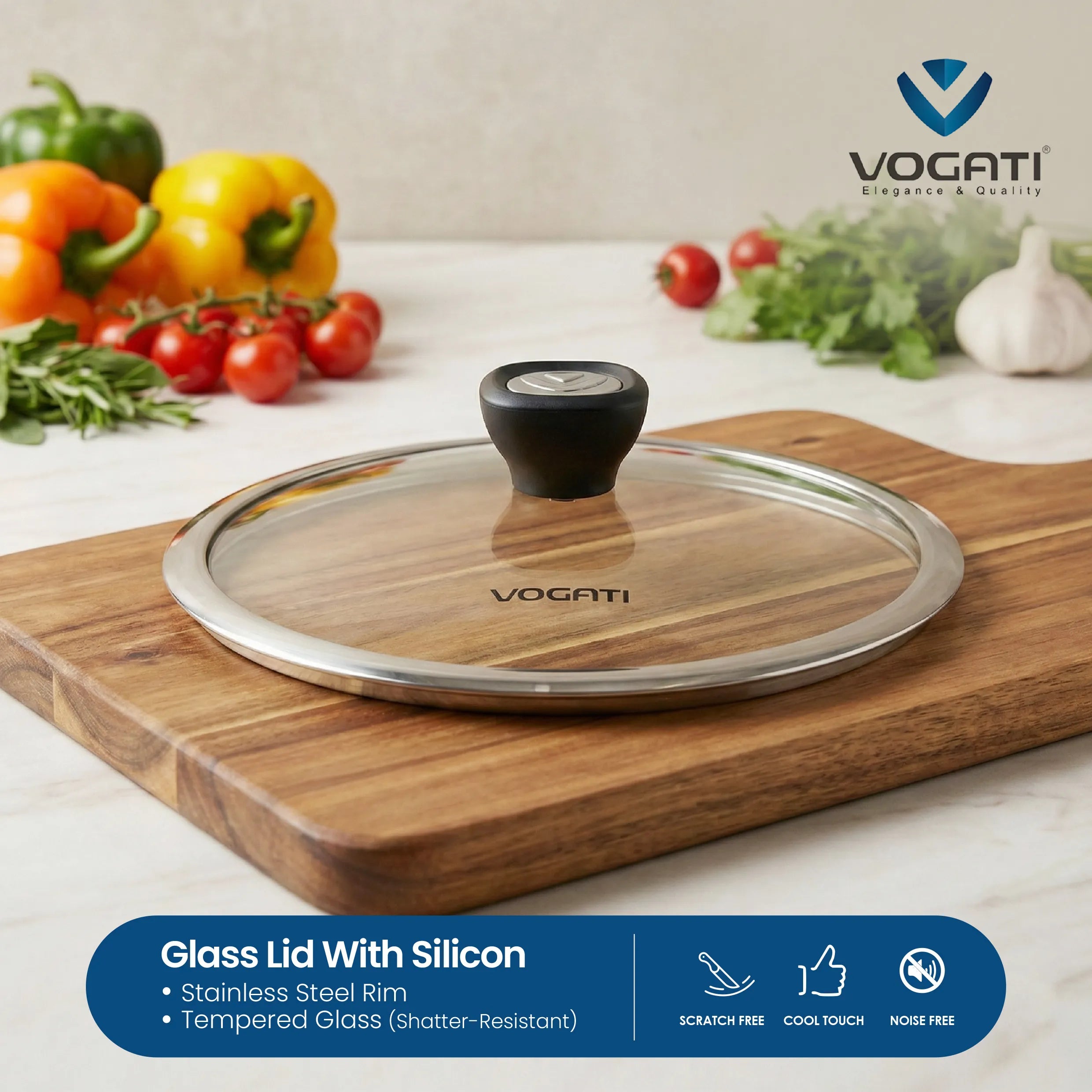 VOGATI MONACO SERIES 8PCS TITANIUM GRANITE COATING NON STICK INDUCTION COOKWARE SET - INCLUDING 20/24/28CM CASSEROLE + 28CM SHALLOW CASSEROLE (100% PFOA FREE)   (CW-SRP8S)