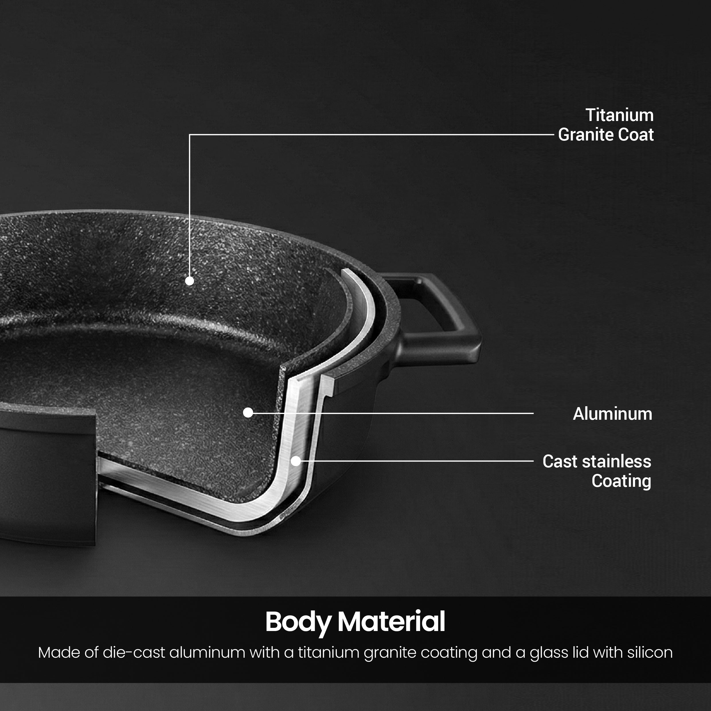 Vogati Florence series die cast, Florence Series 10-Piece Cookware Set