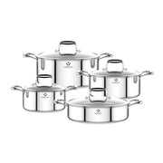VOGATI Tri-Ply Stainless Steel 8 PCS Cookware Set (CW-TRI-8B)